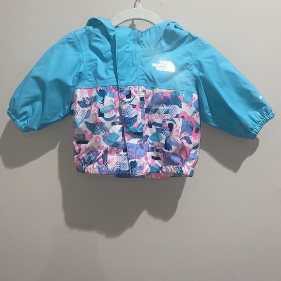 THE NORTH FACE Infant Girls 0-3 Months Tailout Rain Jacket Zip Up Fall Winter - Picture 2 of 6